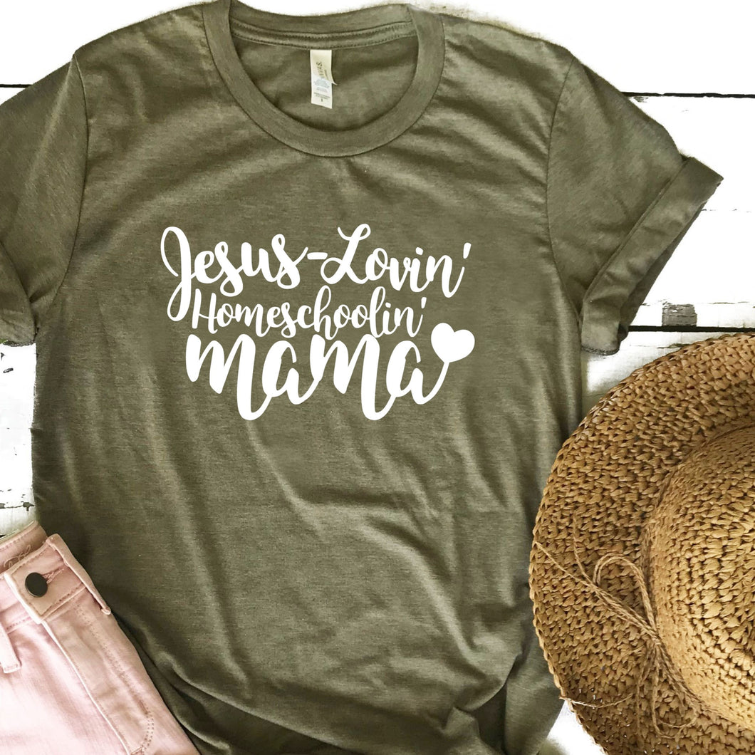 Jesus-Lovin' Homeschoolin' Mama Unisex Tee