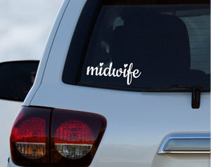 Midwife Hearts - Midwife Car Decal